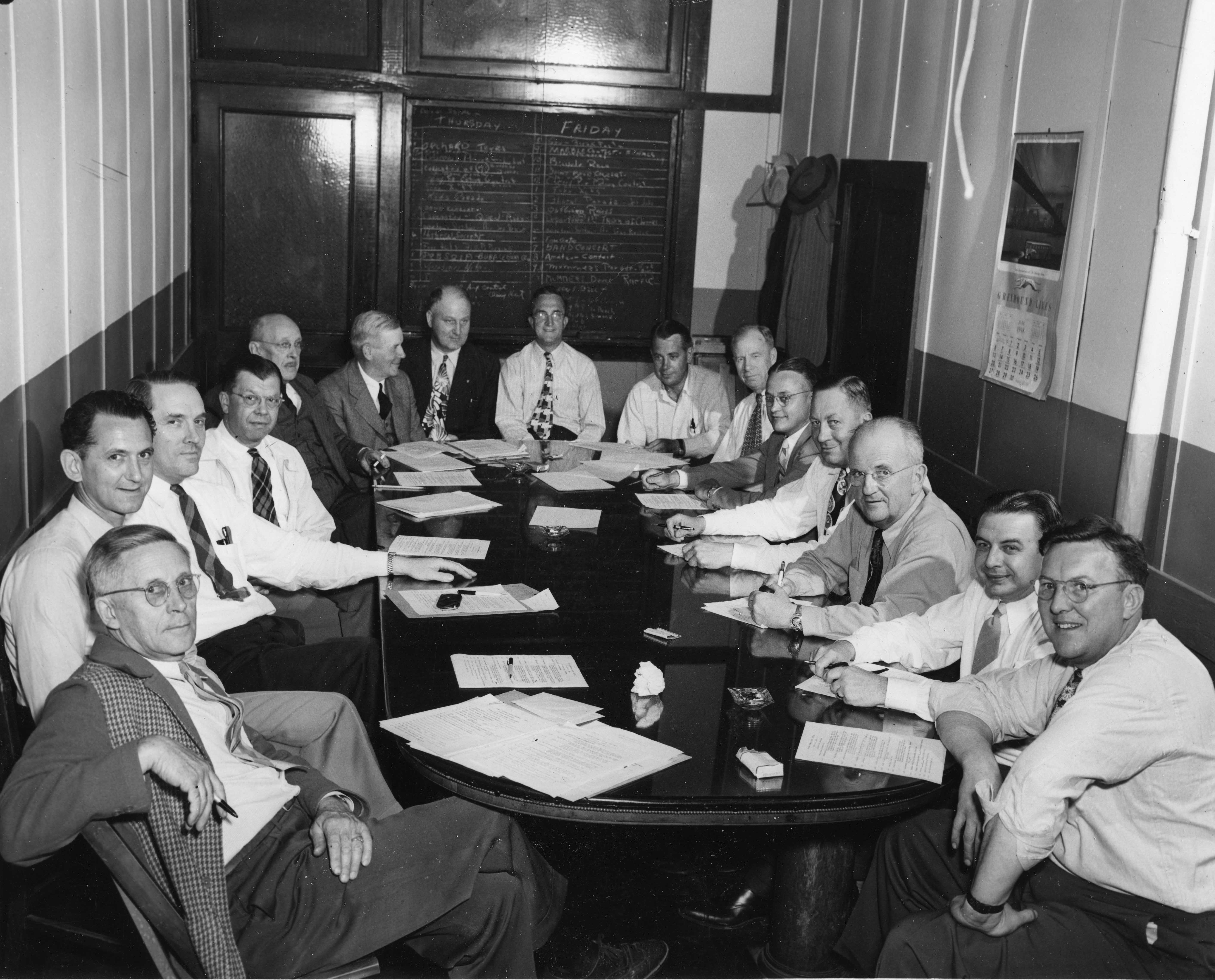 Cherry Festival Committee meeting, 1948. · TADL Local History Collection